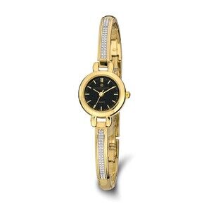 Kazi Luxury Charles Hubert Gold-finish Black Dial Quartz Watch
